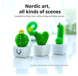 Set of 4 Mini Artificial Succulent Plants – Faux Green Succulent Décor for Home, Office & Tabletop Styling