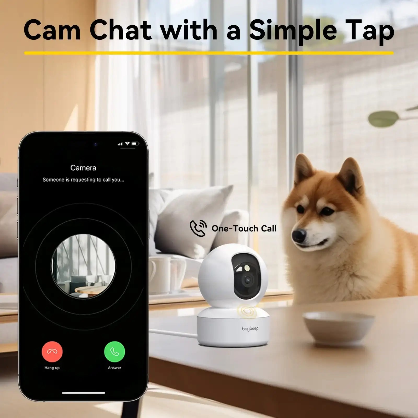 Smart Camera K30 – 2K WiFi Indoor Security & Baby Pet Monitor