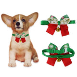New Year & Christmas Pet Collar with Bell – Cute Bow Tie Collar for Cats, Kittens, Puppies & Small Dogs
