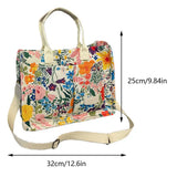 Women’s Polka Dot & Floral Tote Bag – Large-Capacity Stylish Shoulder & Crossbody Bag with Adjustable Strap & Multi-Pockets for Travel