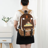 Capybara Laptop Backpack – Fun School Rucksack with 1 Main Compartment