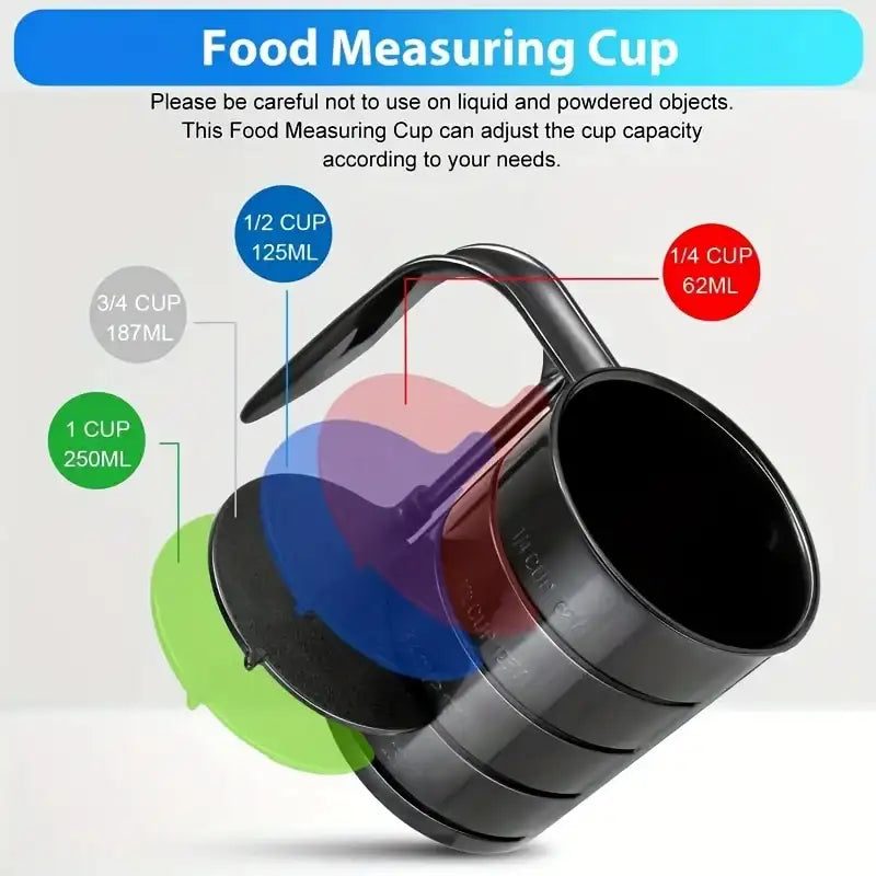 Dog Food Scoop – 4-in-1 Pet Food Measuring Cup & Dog/Cat/Bird Food Dispenser