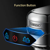 HiBREW 20 Bar Semi-Automatic Espresso Machine – Slim Stainless Steel Cafetera ESE Pod & Ground Coffee, Hot Water Tap (H11)