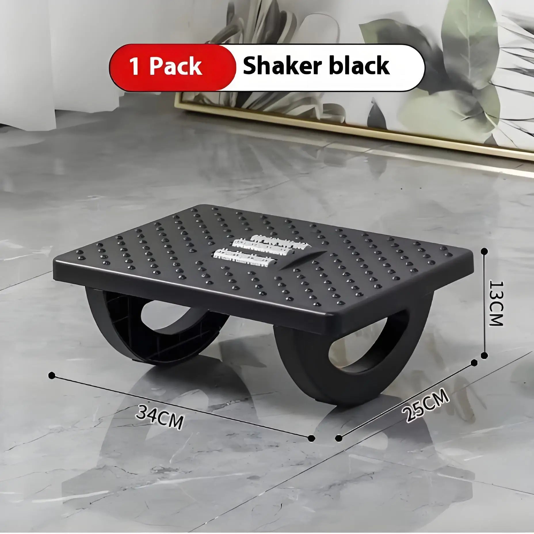 🦶 Portable Ergonomic Foot Rest Under Desk – Foot Stool with Massage Rollers for Home, Office & Workstation Comfort