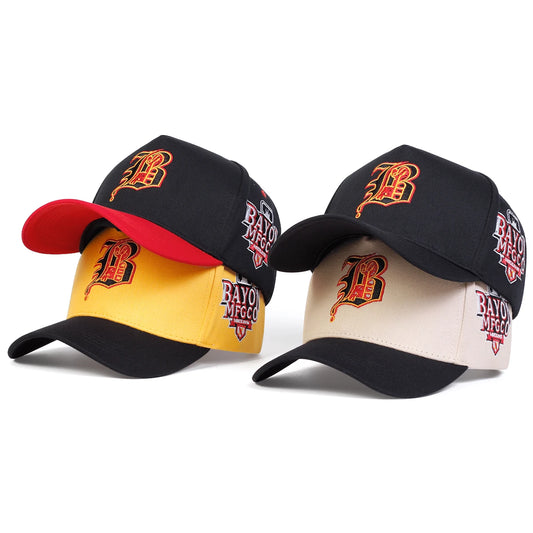 Unisex Gothic Letter "B" Embroidery Baseball Cap – Adjustable Outdoor Casual Hat with Sun Protection