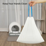 Biokats XXL Cat Litter Waste Bags – 4 Rolls (60 Count) Drawstring Liners for Self‑Cleaning Boxes