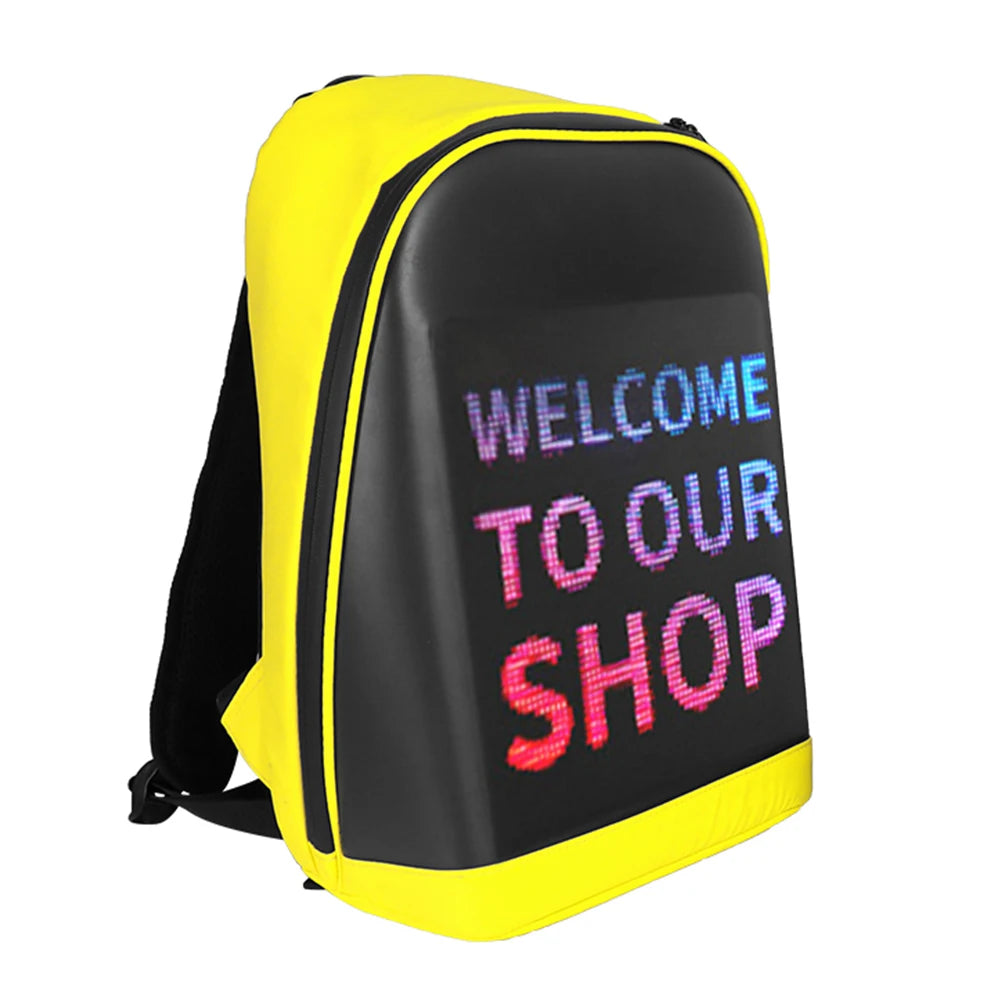LED Screen Display Backpack – Wireless Business & Travel Laptop Backpack for Men and Women