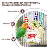 6PCS Bird Chew & Foraging Toys – Shredding Training Toys for Small & Medium Parrots, Budgies, Cockatiels, Lovebirds & Conures