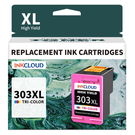 InkCloud 303XL High-Yield Ink Cartridge (Black & Color Combo) – Compatible with HP Envy Photo & Envy Series Printers