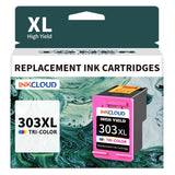 InkCloud 303XL High-Yield Ink Cartridge (Black & Color Combo) – Compatible with HP Envy Photo & Envy Series Printers