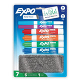 Dry Erase Marker Set – 7-Pack Low-Odor Whiteboard Markers with Built-In Erasers for Home, Office & Classroom 🖊️