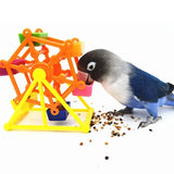 Bird Foraging Windmill Toy – Creative Rotating Parrot Feeder, Colorful Intelligence Training & Pecking Cage Toy