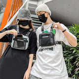 Unisex Chest Rig Bag – Fashion Hip-Hop Streetwear Vest Pack with Multi-Pockets & Adjustable Waist Belt for Men & Women