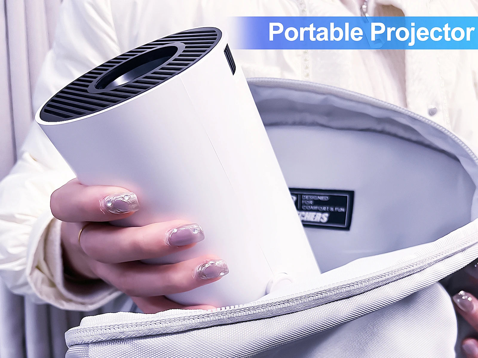 MAGCUBIC HY300 Pro Mini Projector – Native 720p HD (4K Support), 200 ANSI Lumens, Android 11, Dual-Band Wi-Fi 6 & Bluetooth 5.0