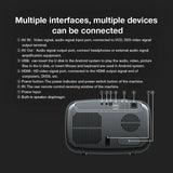 V9 LED 1080p Projector – 1000 ANSI Lumens, Auto-Focus, Wi-Fi 6 & Bluetooth 5.0, Water-Cooled for Home Theater