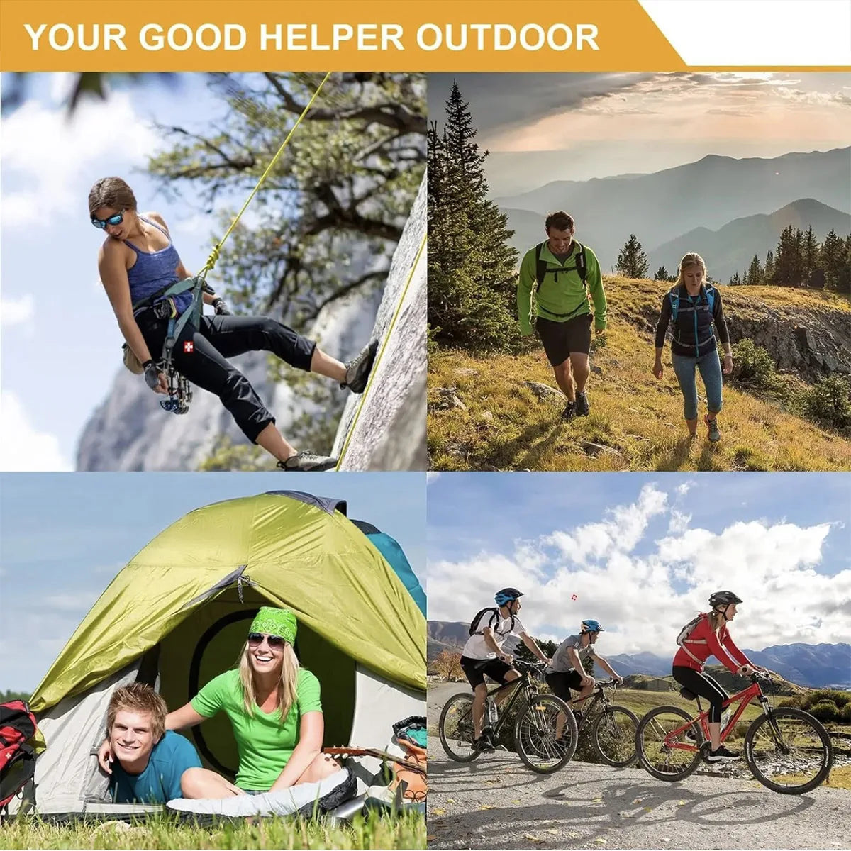 14-in-1 Camping & Survival Kit – Outdoor Emergency Gear with First Aid, Self-Defense & Tools 🏕️🛠️