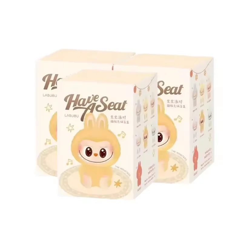 2025 Monster Box Anime Plush Doll & Keychain Set – Macaron Monster Replica with Pendant Model Toy 🎁