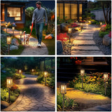 Solar Pathway Lights (2/6/8 Pack) – Super Bright Outdoor LED Lights for Patio, Garden & Sidewalk | Waterproof Energy-Saving Landscape Lamps