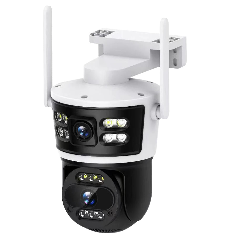 5MP Dual-Lens PTZ WiFi Security Camera – Outdoor Night Vision CCTV, Motion Detection & Baby Monitor 📹🌙