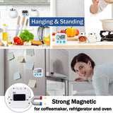 Digital Countdown Timer with Large LCD & One-Touch Control — Kitchen, Classroom, Study & Egg Timer