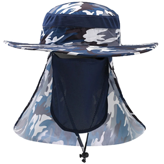 Large Brim Sun Hat – Anti-UV UPF 50+ Outdoor Fishing & Mountaineering Cap with Adjustable Chin Strap (Unisex)