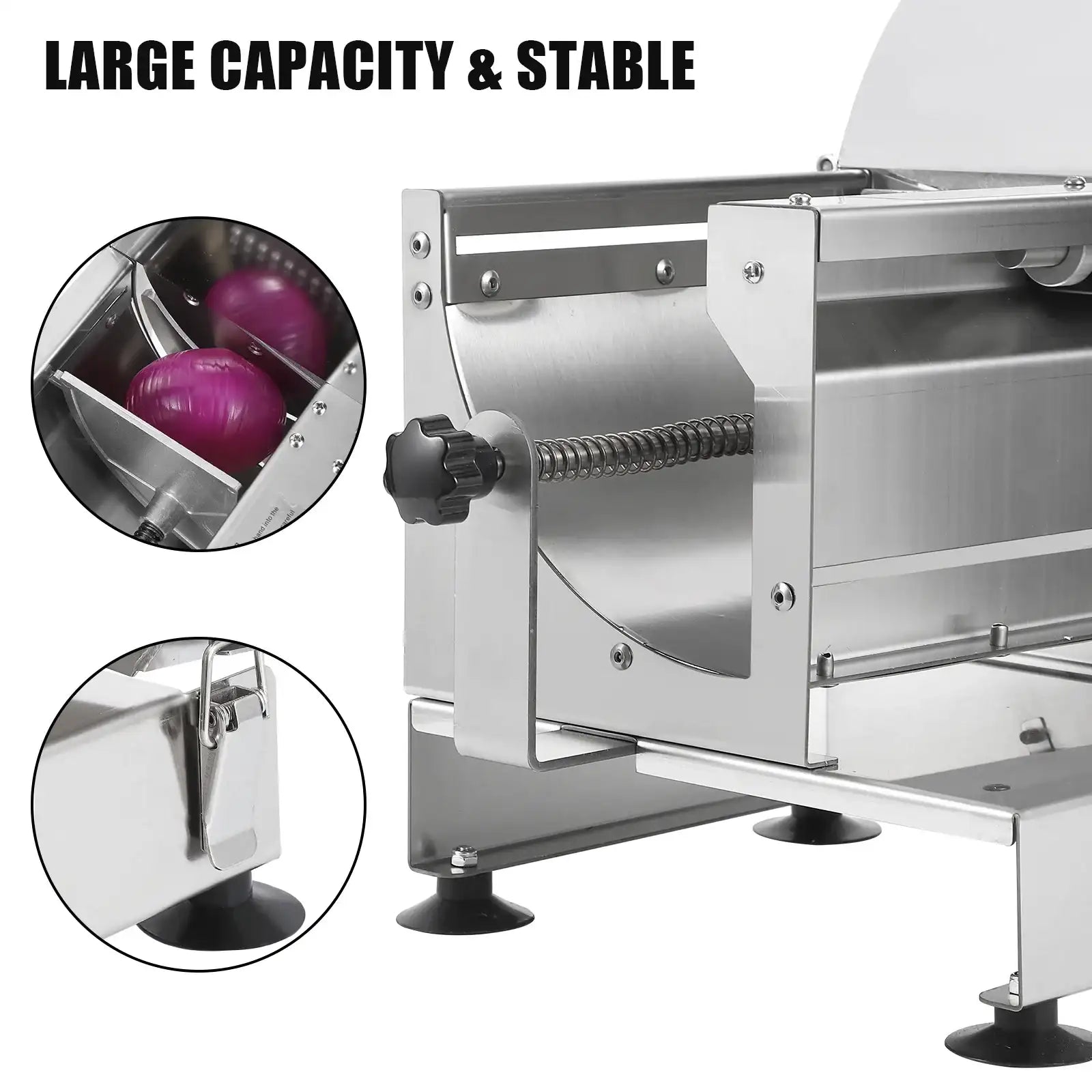 Heavy-Duty Manual Vegetable Slicer for Potatoes, Tomatoes & Onions