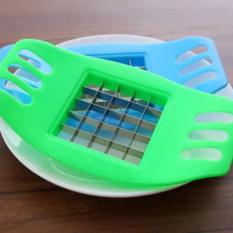 “Stainless Steel Potato Chipper Cutter – Sharp Kitchen Tool for French Fries & Chips Making”