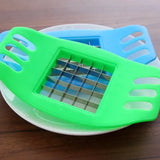 “Stainless Steel Potato Chipper Cutter – Sharp Kitchen Tool for French Fries & Chips Making”