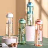 700ml Transparent Water Bottle with Straw – Large Capacity Portable Sports Cup for Kids & School