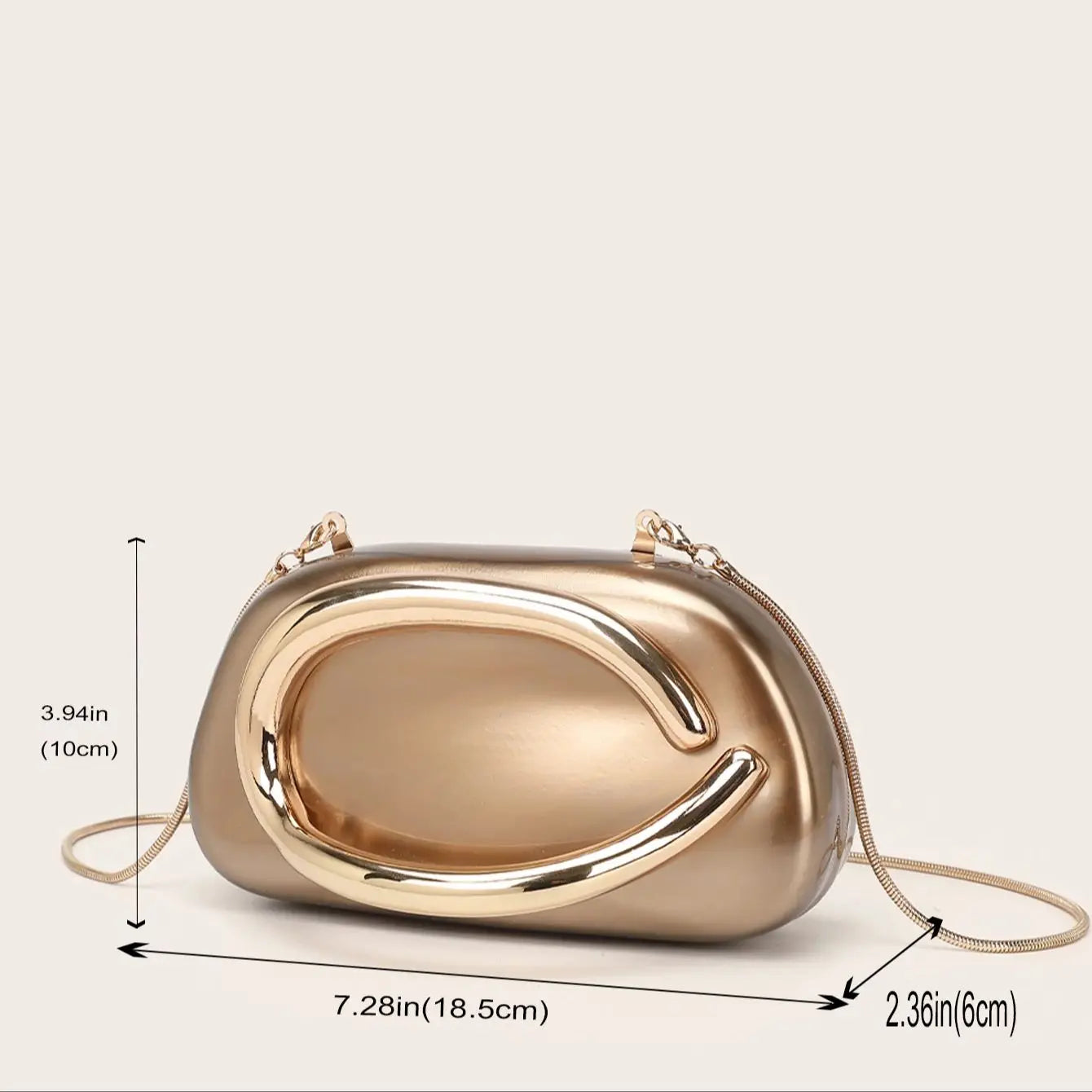 2025 Fashion Luxury Women’s Evening Clutch – Bride Metal Wedding Purse & Party Crossbody Box Handbag with Day Closure