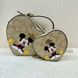 2024 European-American Style Cartoon Mother-Daughter Heart-Shaped Crossbody Bag – Cute Matching Mini Shoulder Bag