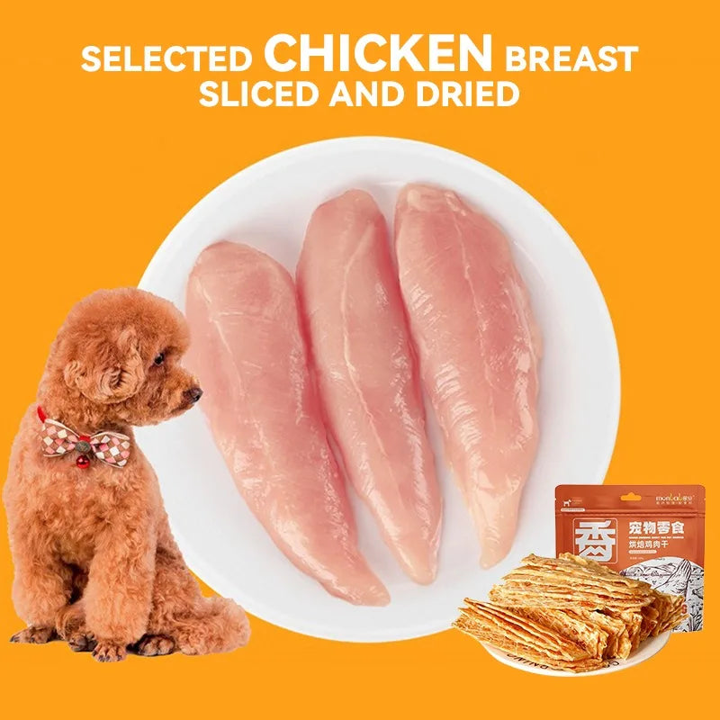 Beef & Chicken Jerky Cat Snacks – Nutritious, Preservative-Free Strips, 25g Beef & 500g Chicken Pack for Cats & Dogs