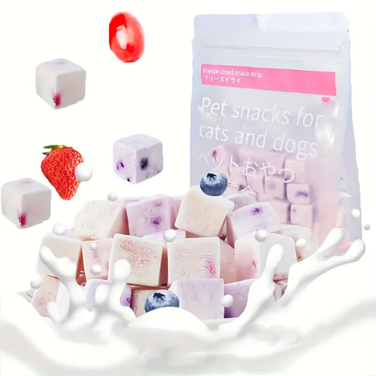 Fruit & Yogurt Cubes – Healthy Dog & Cat Treats, Nutritious, Easily Digestible Snacks (100g / 3.53oz)