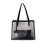 Transparent Mini Tote Pouch for Women – Large Composite Clear Under-Arm Bag