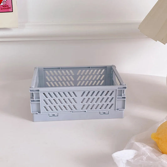 Stackable Foldable Plastic Stationery Holder – 6-Style Desktop Organizer for Student & Office Use