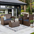“Patio Furniture Set with Cushions – Outdoor Sofa, Chairs & Tea Table for Garden, Deck & Summer Relaxation”
