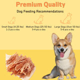 Chicken Jerky & Duck Jerky Dog Treats – High-Protein, Natural & Healthy Chews for All Breeds (150g / 5.29oz)