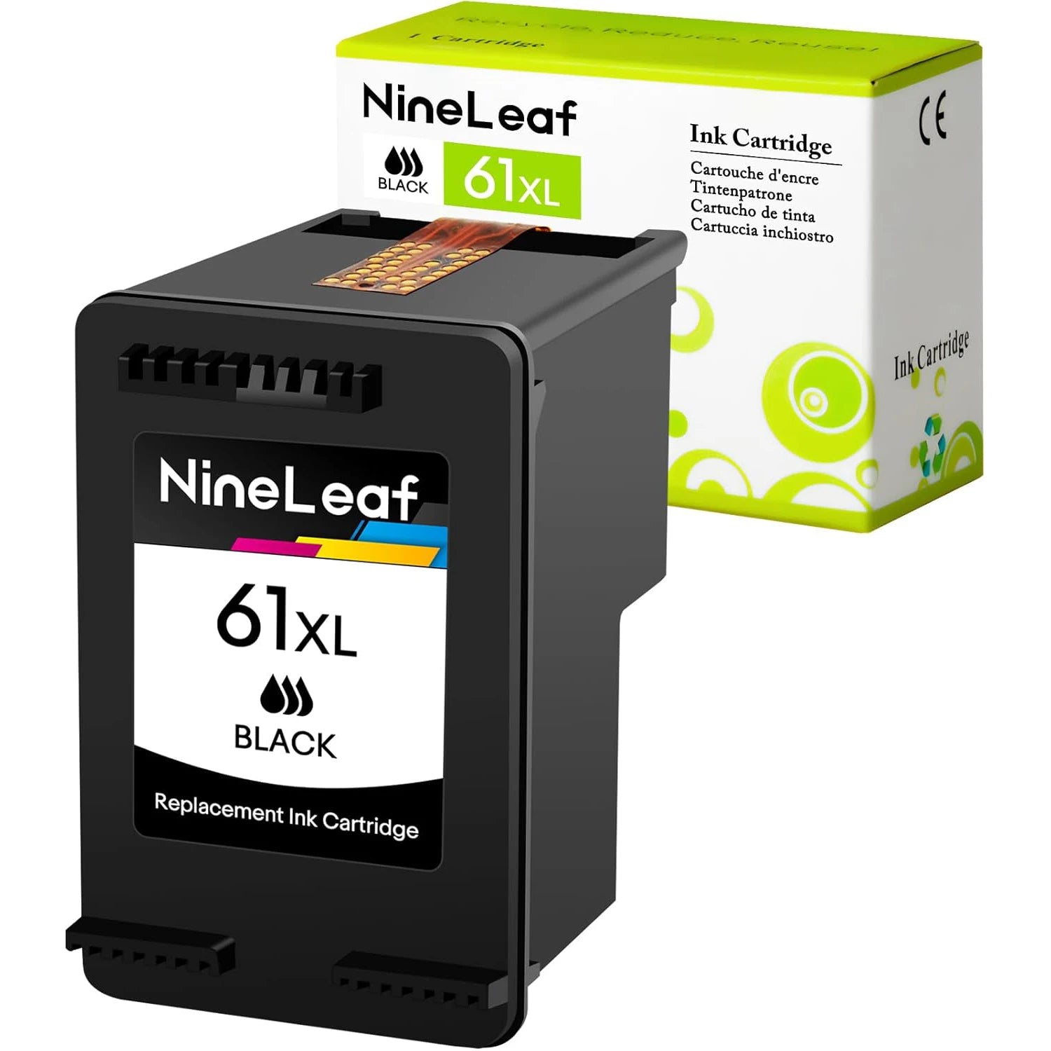 Nineleaf High-Yield 61XL Ink Cartridge Set – Compatible with HP Envy & OfficeJet Printers