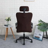 Water-Repellent Ergonomic Office Chair Cover Set with Headrest – Stretch Slipcover for Executive Computer Seat
