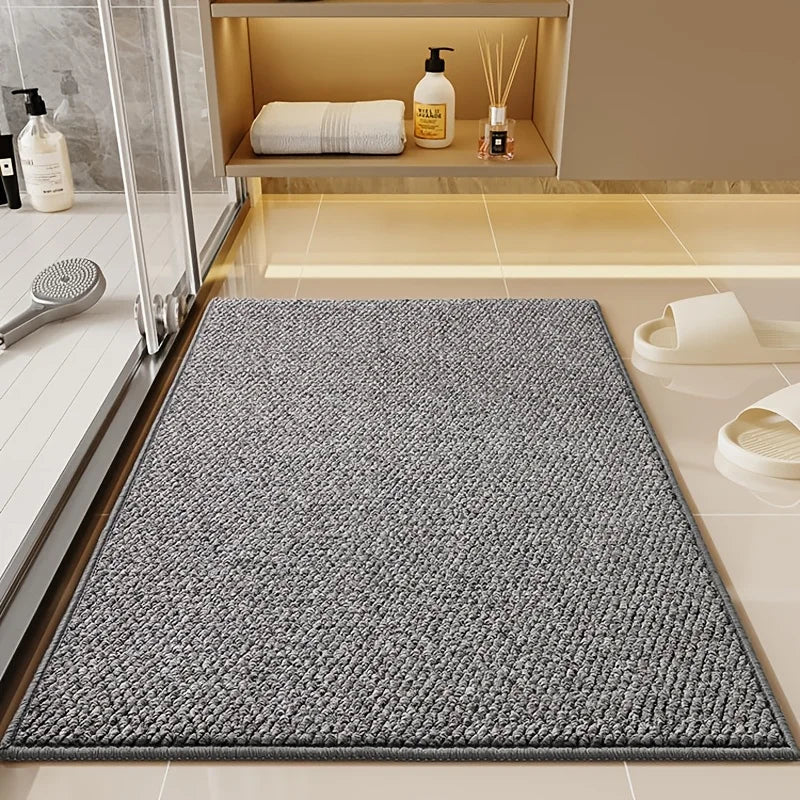 Imitation Sisal Bathroom & Entrance Door Mat – Anti-Cat Scratch Carpet Mat, Water Absorbent, Mud & Sand Remover
