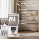 270oz Automatic Dog Feeder – Key Control Timed Food Dispenser for Dogs & Cats, Large Capacity 🐶🐱✨