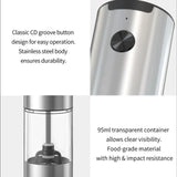 Rechargeable Electric Salt & Pepper Grinder Set – 2 Pack with Base - PulinGO