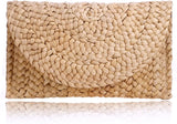 Women’s Woven Straw Envelope Clutch – Summer Beach Handbag & Casual Boho Purse for Vacations and Daily Use