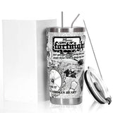 20oz Vacuum Insulated Stainless Steel Tumbler with Straw – Thermal Cup for Hot & Cold Drinks