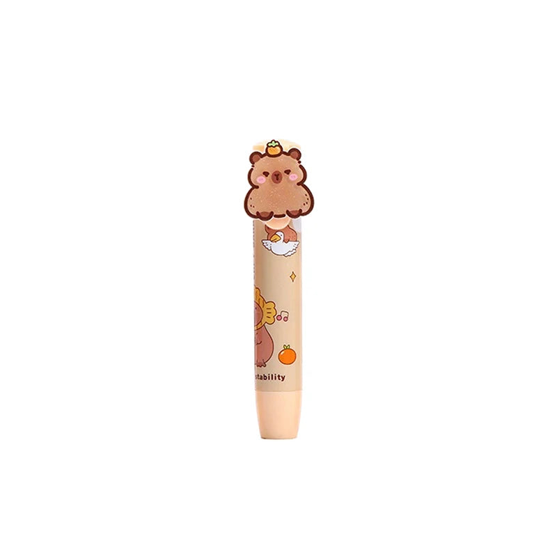 Kawaii Push-Pull Capybara Eraser – Soft School & Office Rubber Eraser for Kids