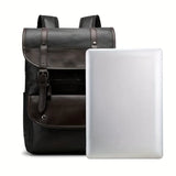 Extra Large Waterproof PU Casual Backpack – Multifunctional Outdoor & Travel Bag for Men