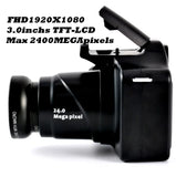 18X HD Digital Camera – Mirrorless 1080P Video with 3.0" LCD Screen & TF Card Slot – Travel & Vlogging Camera