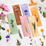 5-Piece Flower Series PVC Bookmarks – Cute Page Markers for Books & School Supplies