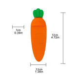Cute Kawaii Carrot 3D Bookmark – Cartoon Stereo Page Marker for Kids & Stationery Lovers