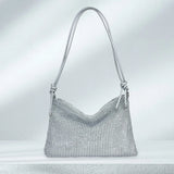 Women’s Sparkle Glitter Tote & Sling Bag – Elegant Zipper Satchel with Adjustable Strap